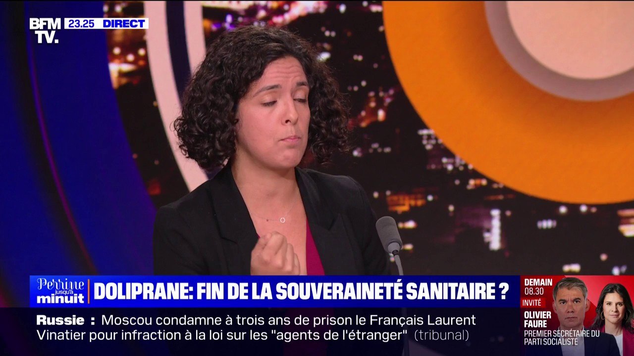 Vente de Doliprane: "On est en train de brader notre souveraineté nationale", affirme Manon Aubry (député européenne LFI)