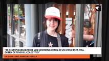 “Es responsabilidad de los coordinadores, si un chico está mal, deben detener el colectivo”