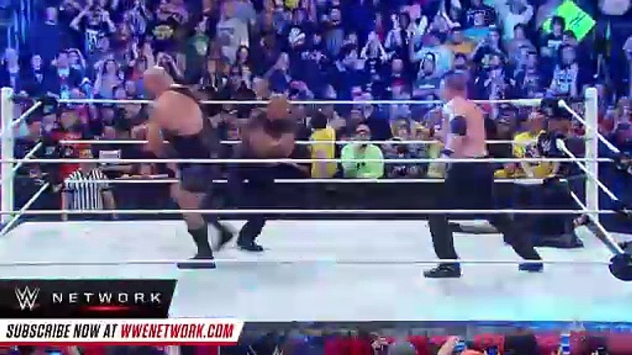 [The Rock Comes To save Roman Reigns from big show and kane