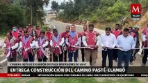 Rutilio Escandón inaugura modernización del camino Pasté-Elambó en Zinacantán, Chiapas