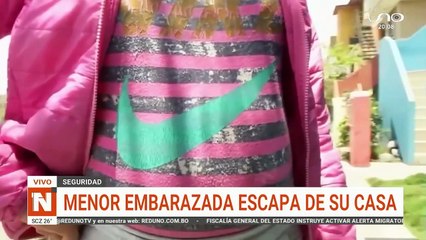 menor embarazada escapa