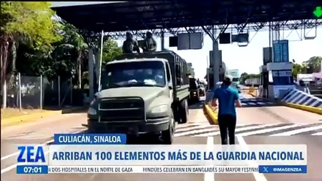 Arriban 100 elementos de la Guardia Nacional a Culiacán, Sinaloa
