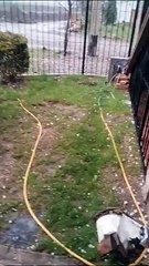 Tormenta de granizo en La Consulta, San Carlos