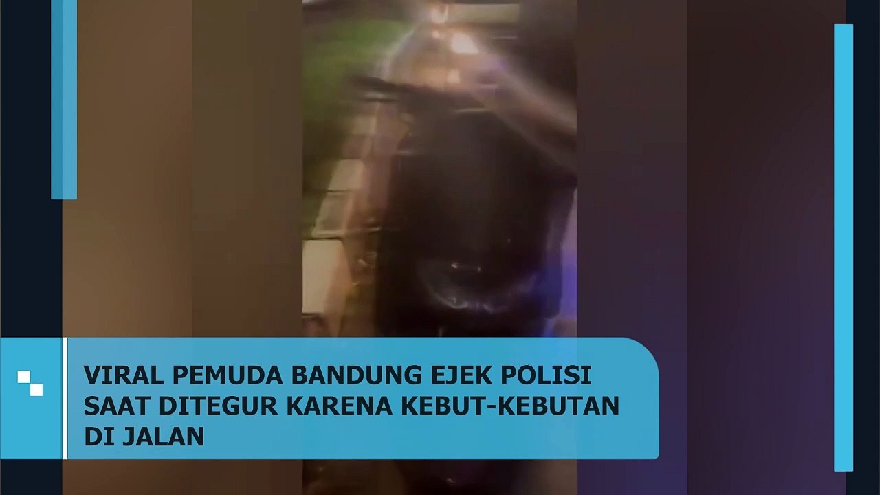 Pemuda Bandung Viral Setelah Ejek Polisi yang Menegurnya Karena Kebut-kebutan