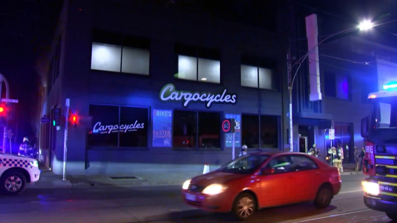 Suspects on run after Melbourne ram raid on Brunswick cycling store