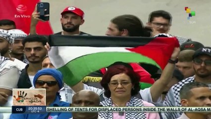 Cuban people express their support for Palestine
