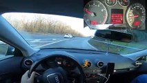 Audi A3 8P 1.6FSI Tuning Acceleration on The Autobahn Novus Exhaust