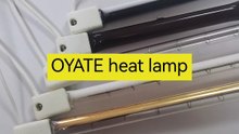 1000w Short Wave Quartz Infrared Heating Lamp 1000w Shortwave Halogen Heating Element Clear Heat Tube 1000w Shortwave Infrared Heating Quartz Lamp for Flash Drying Machines