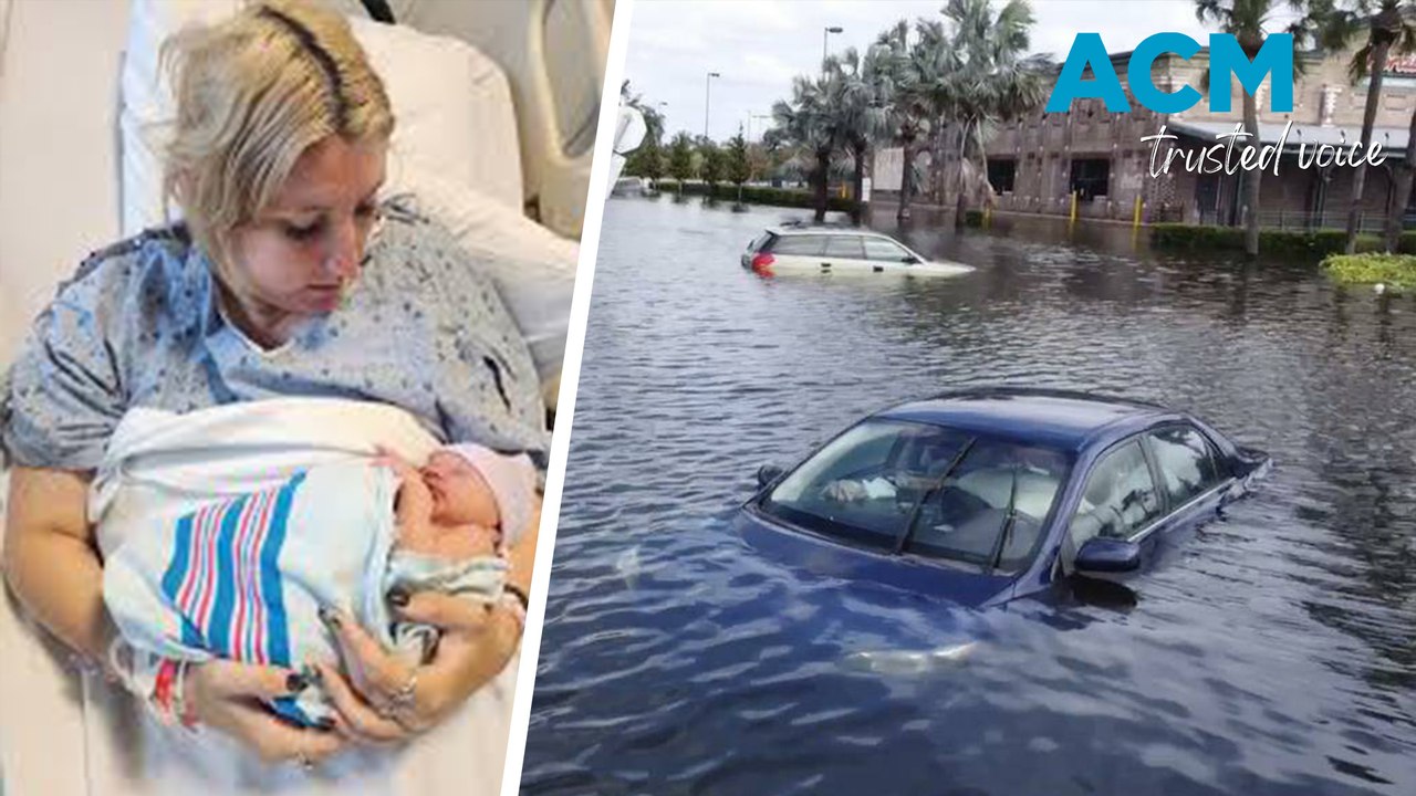 'Surprise' baby born to Australian couple sheltering from Hurricane Milton