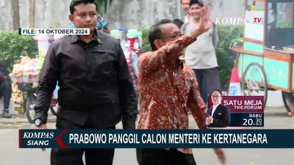 Descargar video: Prabowo Panggil Menteri Jokowi ke Kertanegara: Ada Erick Thohir, Sri Mulyani Hingga Airlangga