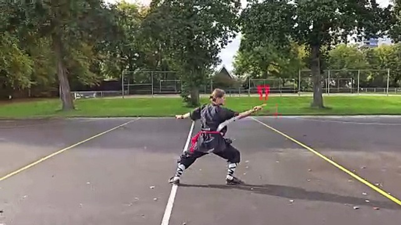 back: Shaolin Jian - Shaolin Kungfu Straight Sword at He Yong Gan Martial Arts