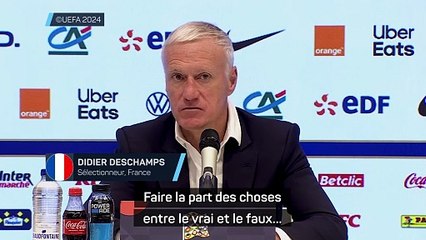 Deschamps sur Mbappé : "J’ai l’impression que certains veulent tout lui mettre sur le dos"