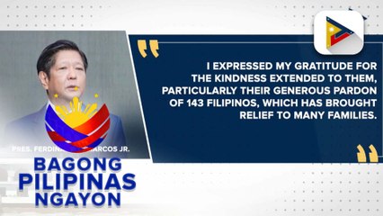 PBBM, nagpasalamat sa UAE para sa mga ibinigay na tulong lalo na sa panahon ng kalamidad