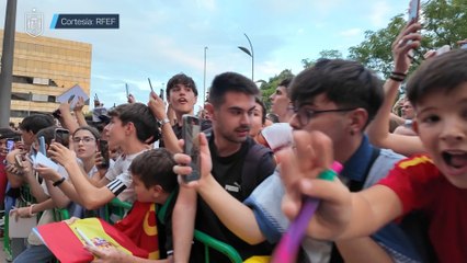 La LLEGADA de la SELECCIÓN ESPAÑOLA a CÓRDOBA