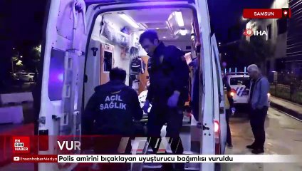 Samsun'da polis amirini bıçaklayan uyuşturucu bağımlısı vuruldu