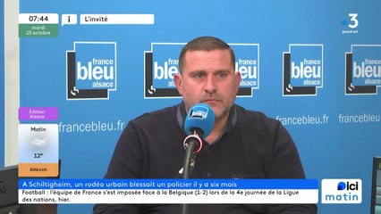 Sylvain André, porte-parole du syndicat policier Alliance dans le Bas-Rhin