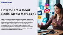 Hiring a skilled social media marketer can be a game changer for your business. They can help you reach a wider audience, build a strong brand presence, and ultimately drive sales.