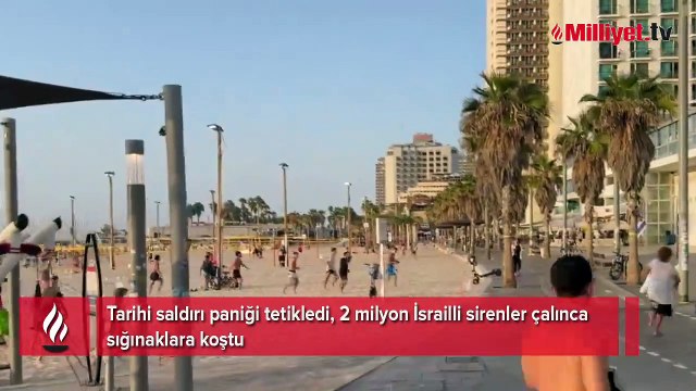 Füze sağanağı hız kesmiyor! 2 milyon İsrailli sığınaklara koştu