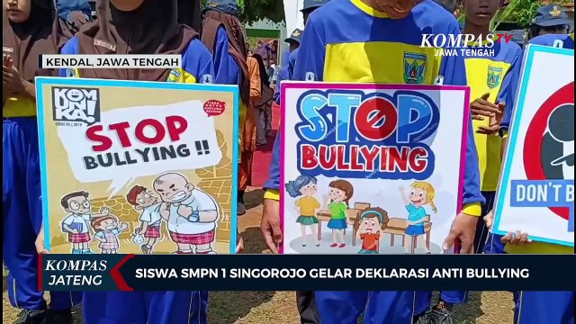 Cegah Bullying di Sekolah, Siswa SMPN 1 Singorojo Gelar Budaya dan Deklarasi Anti Bullying