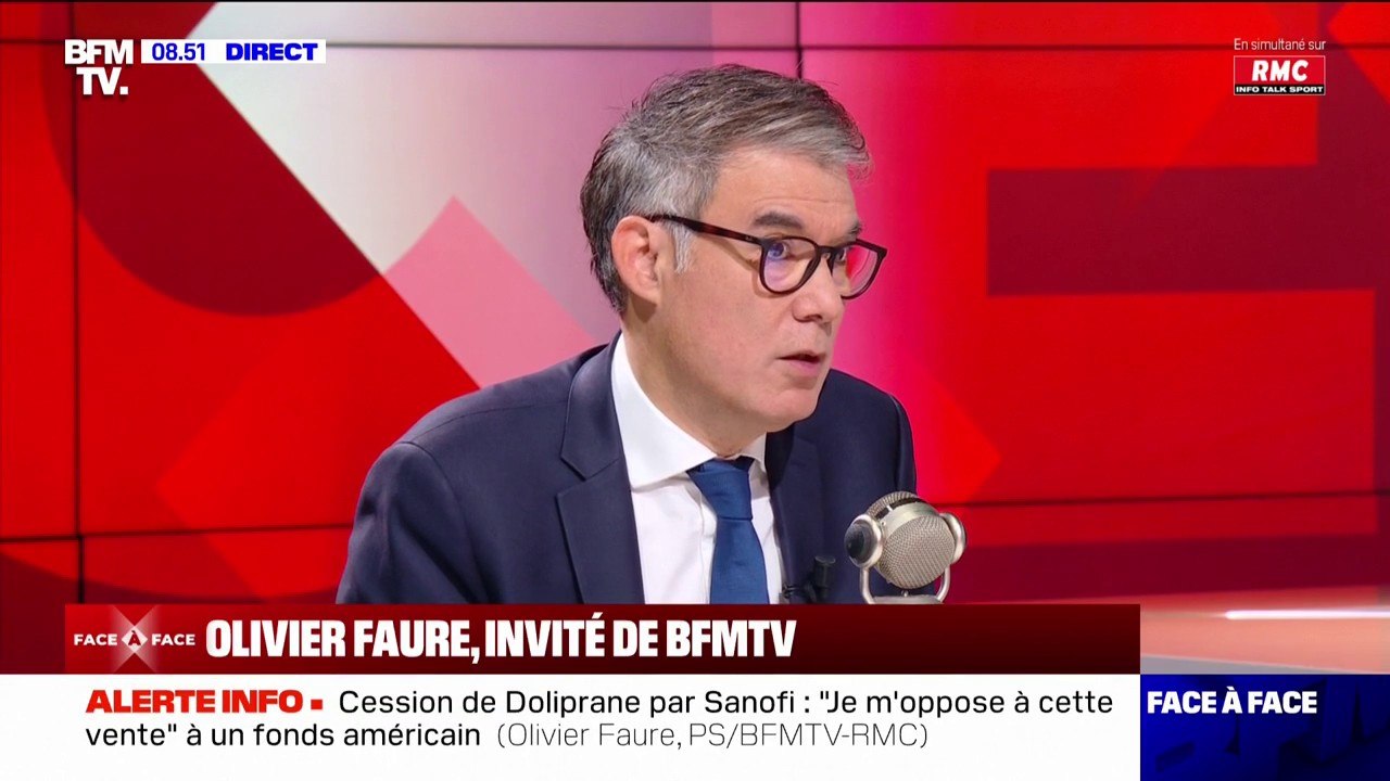 Nouvelle loi immigration: "Quand Marine Le Pen tousse, tout le gouvernement s'enrhume", réagit Olivier Faure (PS)