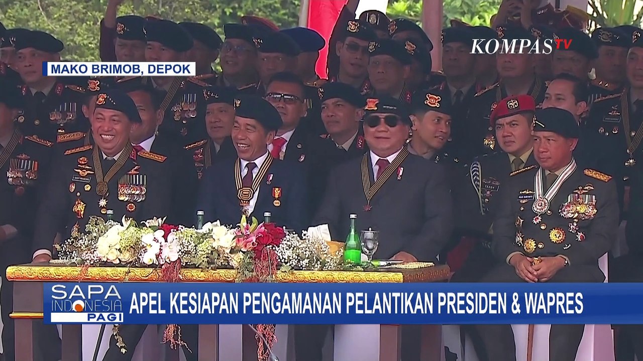 Potret Jokowi dan Prabowo Hadiri Apel Kesiapan Pengamanan Pelantikan Presiden dan Wakil Presiden!