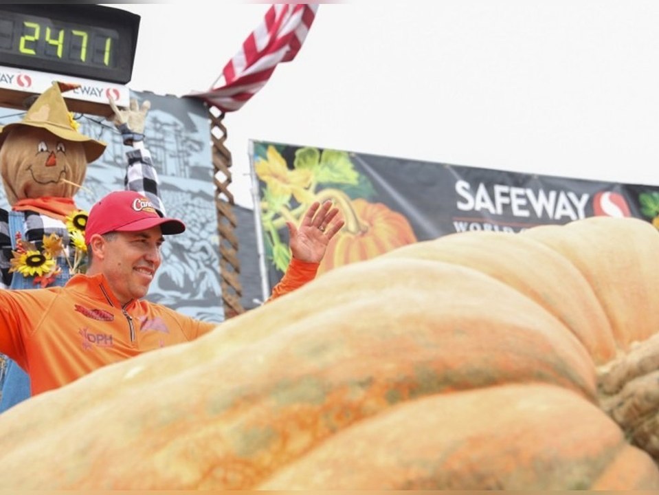 1.121 Kilo: Mann gewinnt mit Riesenkürbis die Weltmeisterschaft