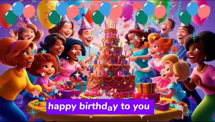  Happy Birthday Song for Kids | Fun Birthday Party Song | Sing Along .