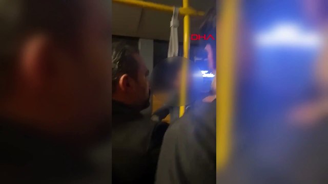 Eyüpsultan'da kadını taciz eden şüpheliyi otobüste bulunan yolcular darp etti