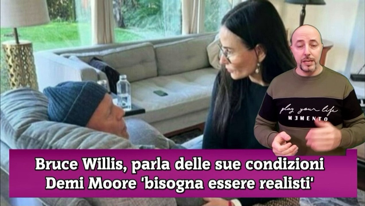 Bruce Willis, parla delle sue condizioni Demi Moore 'bisogna essere realisti'