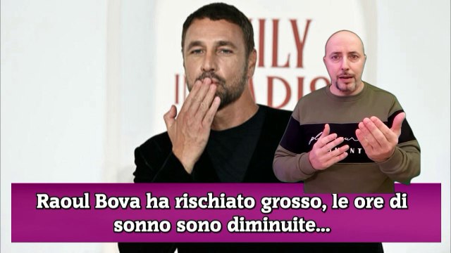 Raoul Bova ha rischiato grosso, le ore di sonno sono diminuite...