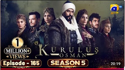 Kurulus Osman Season 05 Episode 165 - Urdu Dubbed | Sun Digital HD Channel