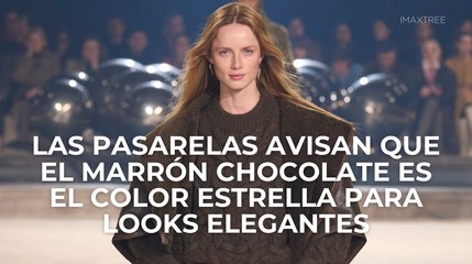 Las pasarelas avisan que el marrón chocolate es el color estrella para looks elegantes