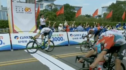 Cycling - Gree-Tour of Guangxi 2024 - Lionel Taminiaux won the first stage in a sprint