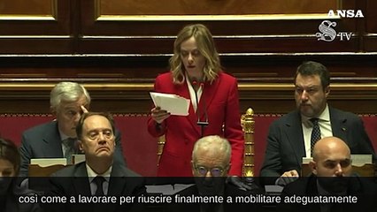 Meloni: "L'Ue verifichi possibili strumenti di debito comune"