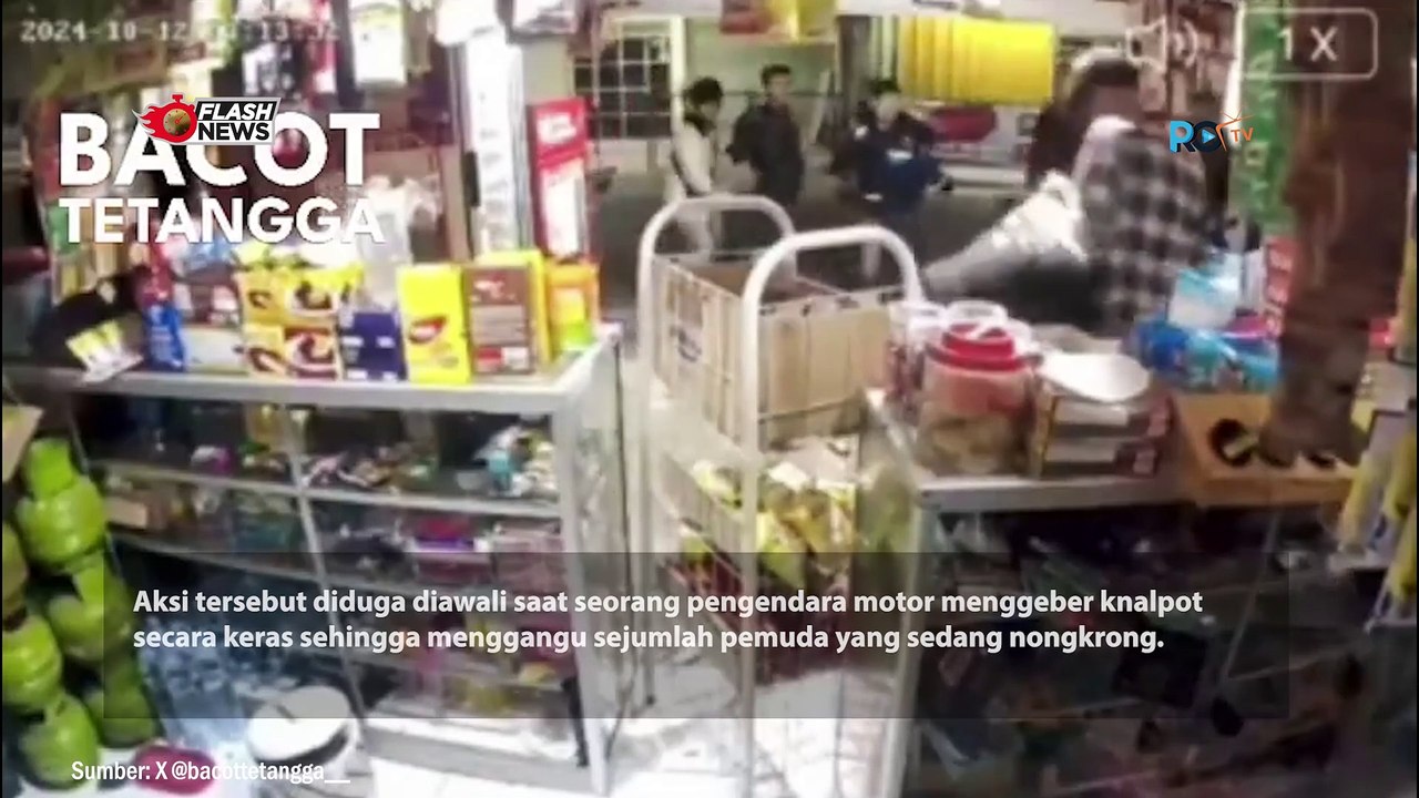 VIRAL PEMUDA SALING BAKU HANTAM DI BANDUNG GARA-GARA GEBER KNALPOT MOTOR BISING
