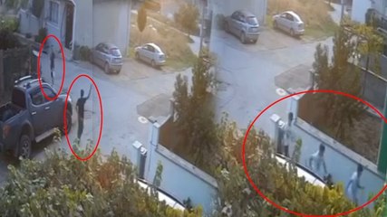 Sokakta havaya ateş açtı: Korkan çocuklar panikle kaçıştı