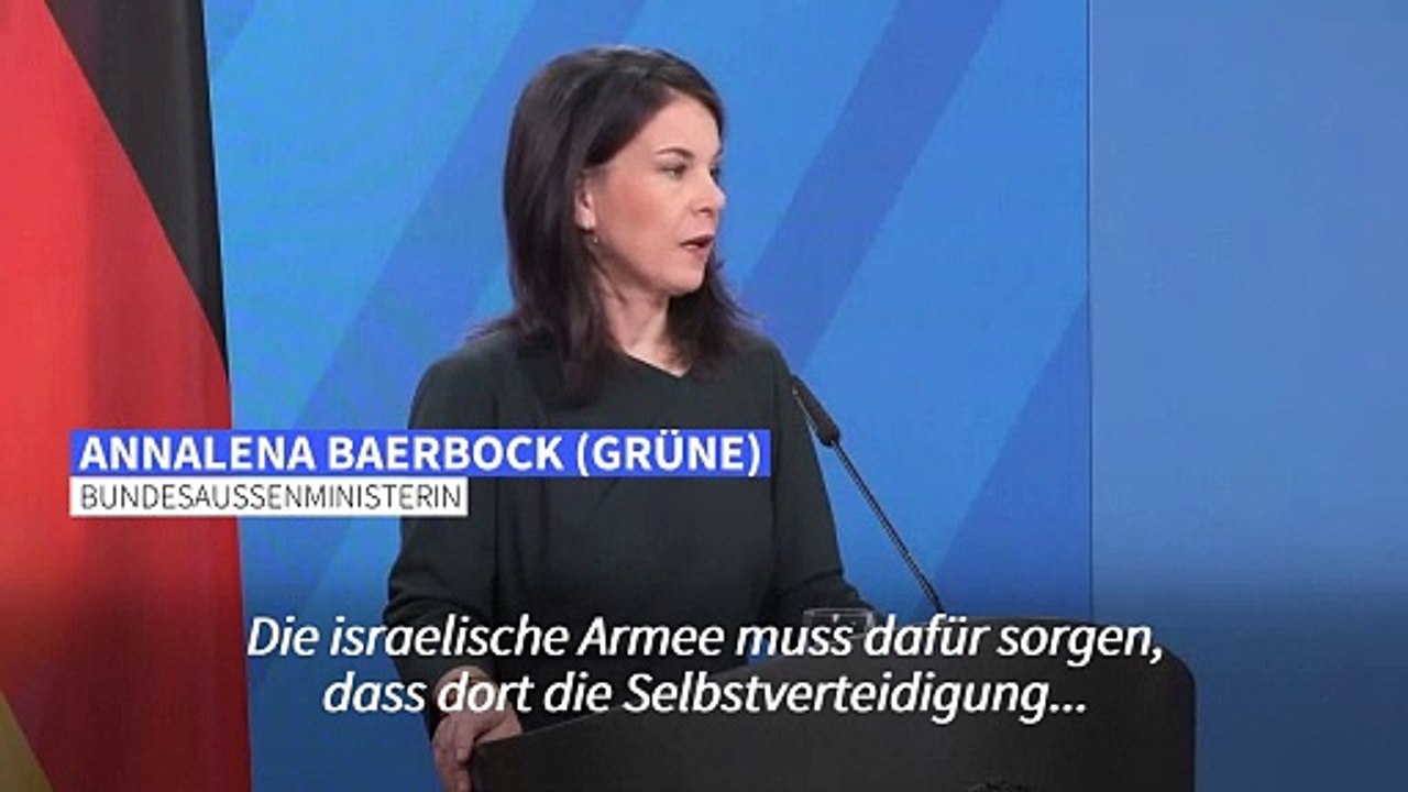 Baerbock: 'Unifil darf nicht beschossen werden'