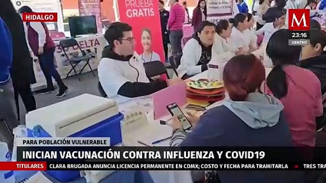 Hidalgo se alista para la vacunación contra influenza y covid-19