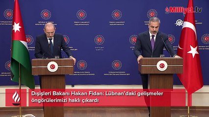 Dışişleri Bakanı Hakan Fidan: Lübnan’daki gelişmeler öngörülerimizi haklı çıkardı