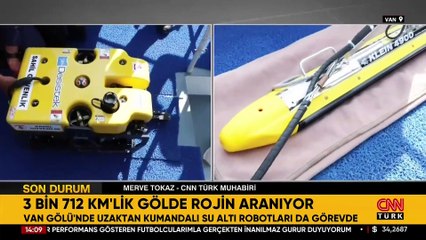 Kayıp Rojin işte böyle aranıyor... CNN TÜRK Van Gölü'ndeki arama çalışmalarında