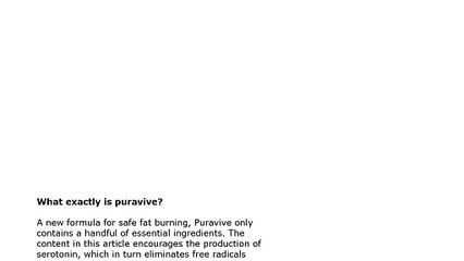 Puravive Reviews: Capsule — Easy Weight Loss Way