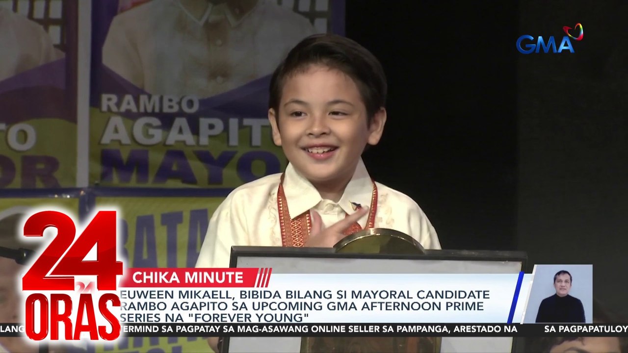 Euween Mikael, bibida bilang si mayoral candidate Rambo Agapito sa upcoming GMA Afternoon Prime series na "Forever Young" | 24 Oras