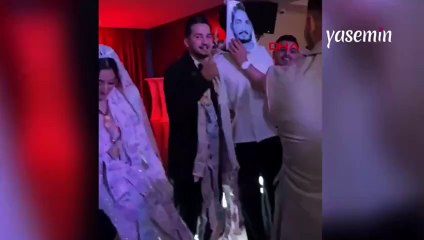Düğünde damadın arkadaşlarından ilginç tabut şakası! "Acı kaybımız"