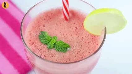 Fresh and Refreshing Watermelon Drink Recipe - A type of Lemonade or Juice | Food Fusion