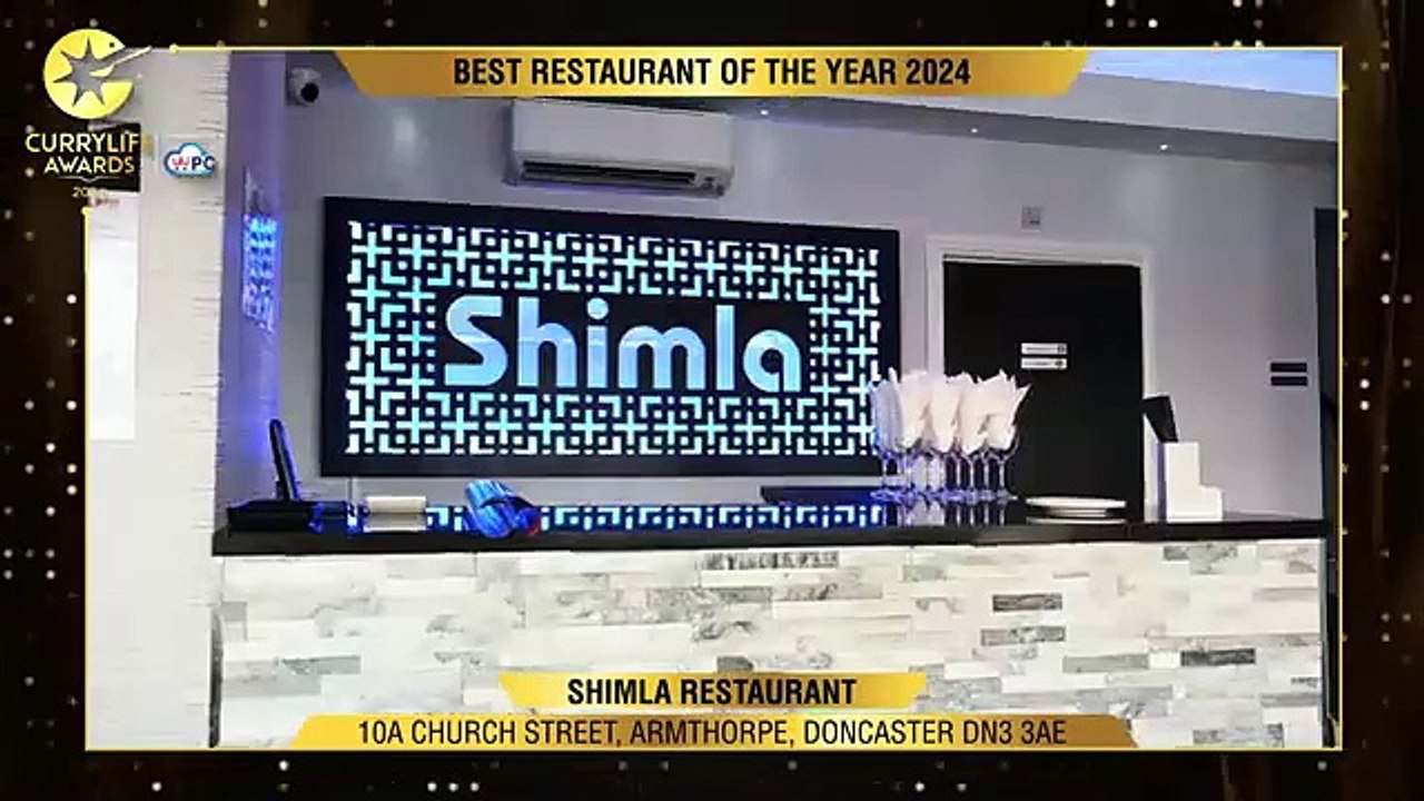 Shimla restaurant in Doncaster is celebrating after being named best restaurant at a prestigious national awards ceremony.
