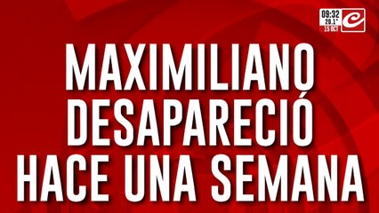 Tiene 33 años y está desaparecido desde hace una semana