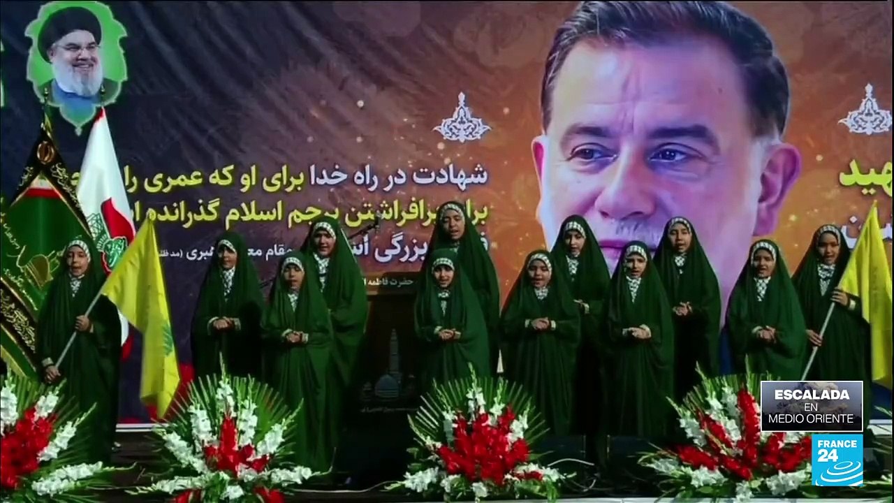 Reaparece jefe de fuerzas Quds de Irán en funeral de un general asesinado junto a Nasrallah