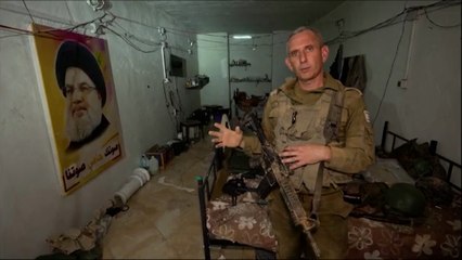 Israel muestra un túnel de Hizbulá cercano a un puesto de la ONU en el Líbano