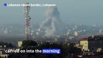 Israeli army strikes southern Lebanese villages near border