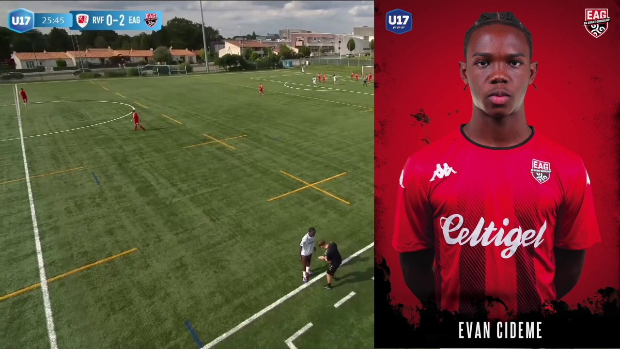 CIDEME vs La Roche: Yon  J2  U17  Nat.